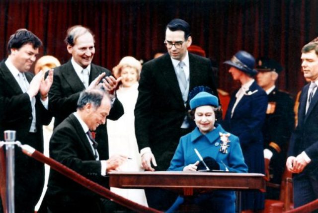 Canadian Constitution Patriated without Quebecs Signature