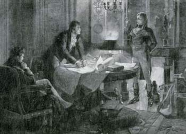 Napoleon sells the Louisiana Purchase