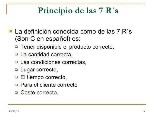 Los 7 principios de la gestion