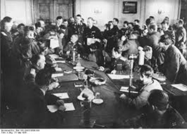 Germany surrenders at Berlin