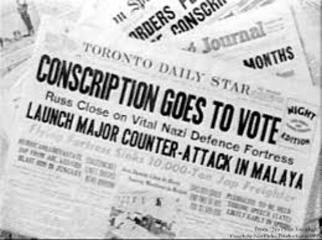 World War Two Conscription Crisis