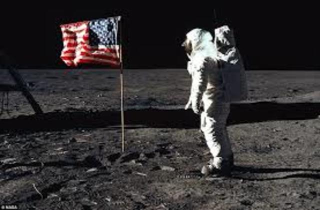 US Sends a Man to the Moon