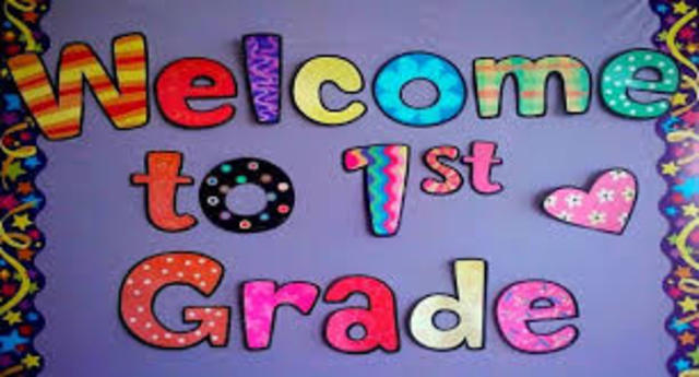 I start first grade!