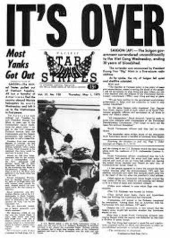 War with Vietnam is over