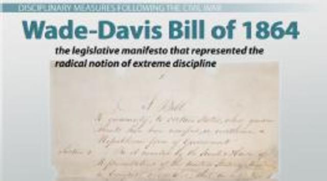 Lincoln vetoes Wade-Davis Bill