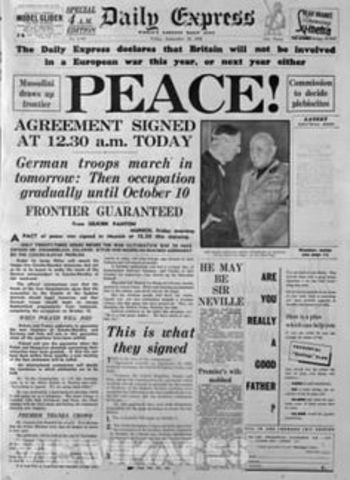 The Munich Pact is Signed
