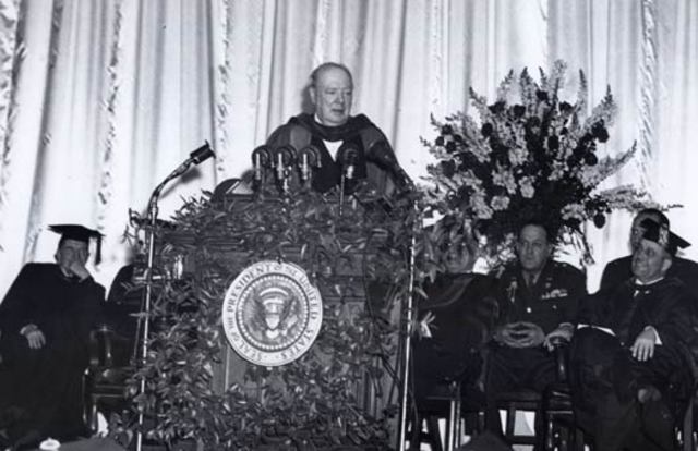 CHURCHILL'S IRON CURTAIN SPEECH