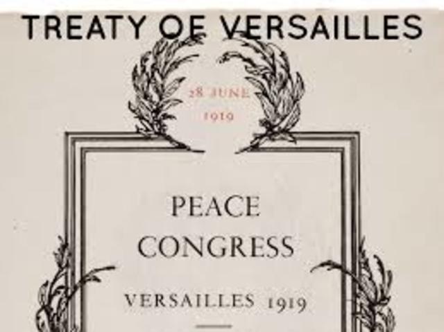Treaty of Versailles is signed