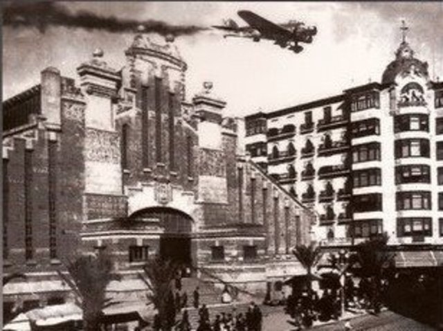 Bombardeo a la ciudad de Alicante por parte de los rebeldes fascistas