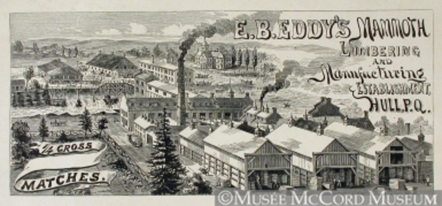 Eddy et usine d’allumettes