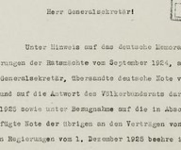 Germany admitted to the League of Nations