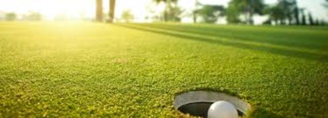 I got to play golf for the school!