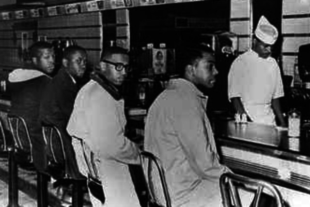 Students holds first sit-in