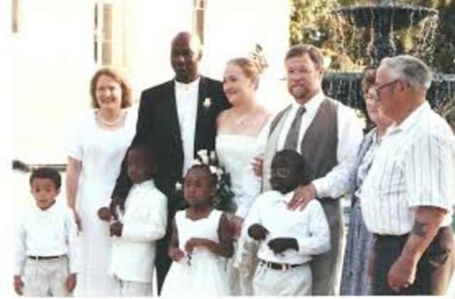 The first time being in a wedding