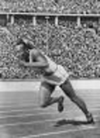 Jessie Owens in the Olympics