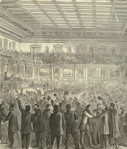 13th Amendment approved and ratified by Congress