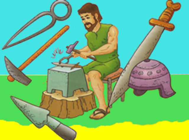 año 1000 a.c. inicios de la edad de hierro