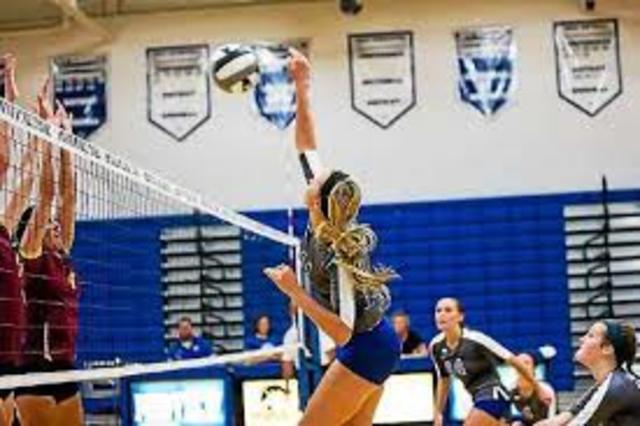 My first scool volleyball game.