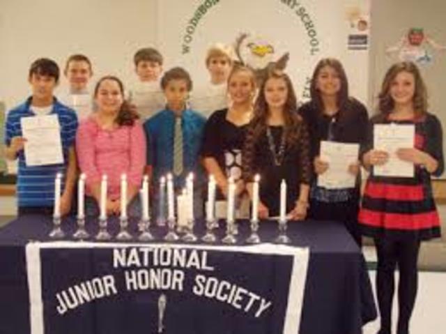 Entered into National Junior Honor Society