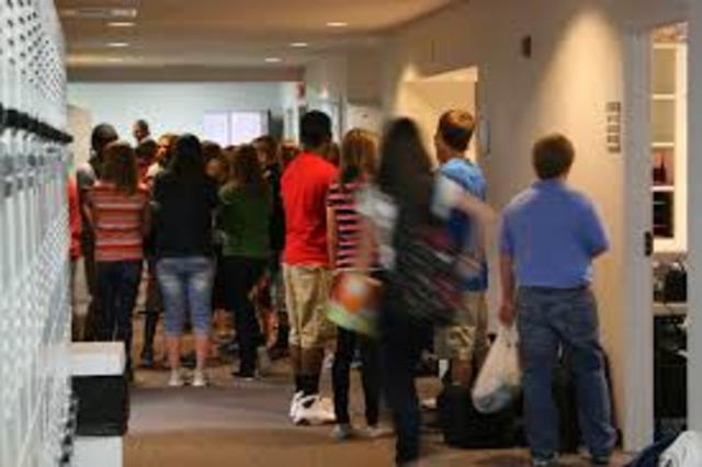 First day of 8th grade.