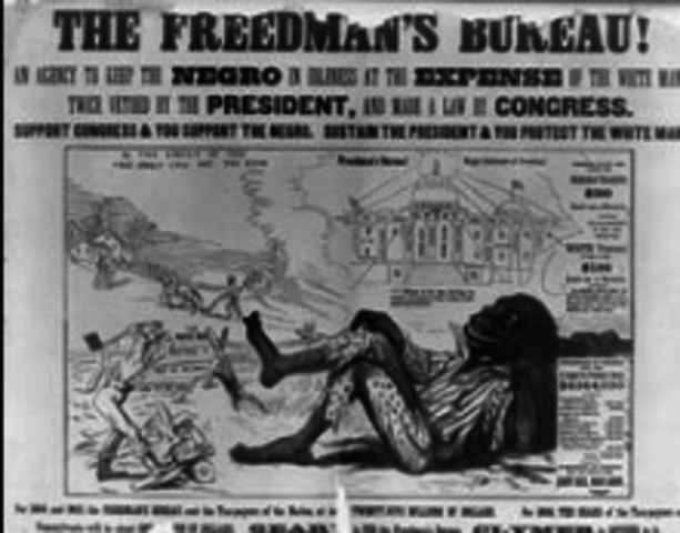 Congress creates Freedmen Bureau