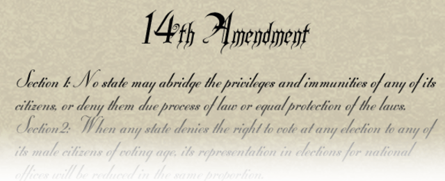 14th Amendment ratified