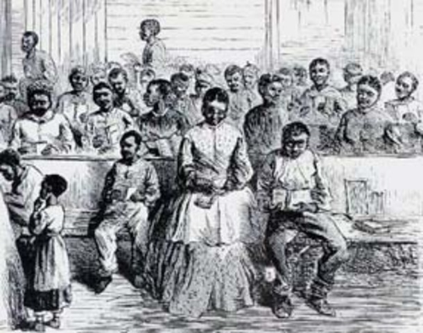 Congress creates Freedmen's Bureau
