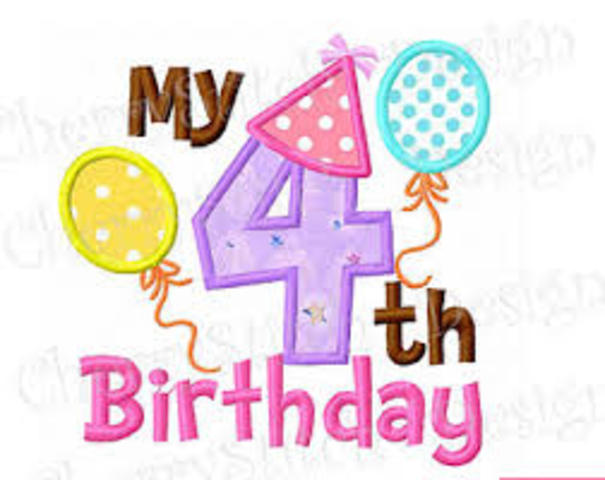 my 4th birthday