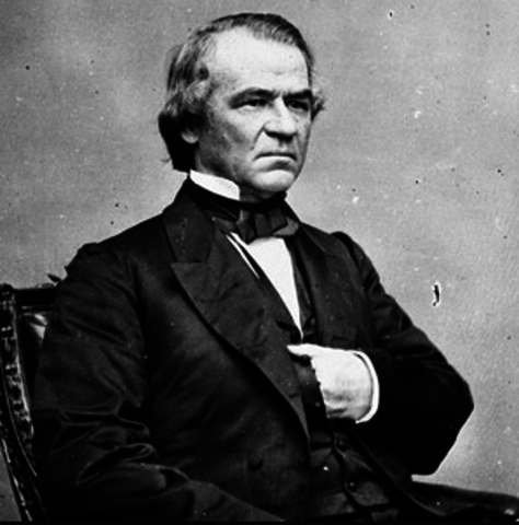 Johnson declares Reconstruction complete