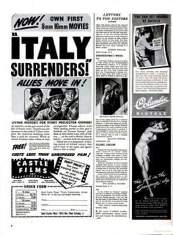 Italy surrenders to the Allies