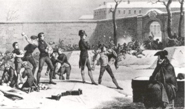 Napoleon goes to the military academy