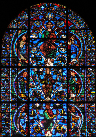 The Tree of Jesse window, Chartres Cathedral (1150-70)