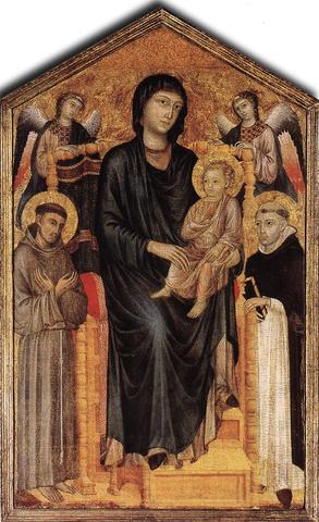 The Madonna in Majesty (Maestà) (1285-86)