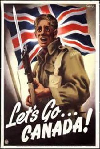 Canada joins war