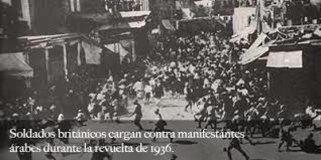 Revueltas Arabes sobre Judios y Britanicos comadados por Haj, Amin al Husseini