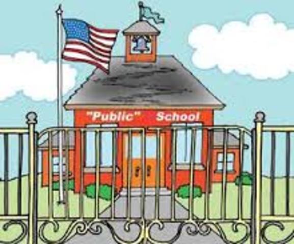 I started public school