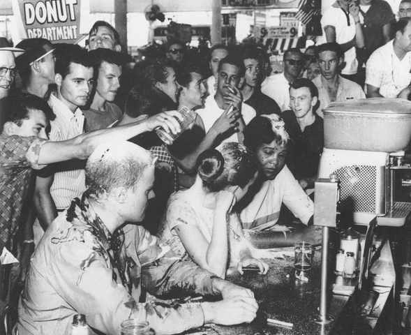 Sit-in at Woolworth's lunch counter