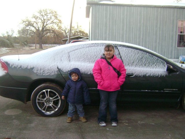 The fisrt it was snowing