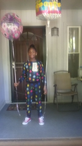 Enijah on her birthday - Daughter