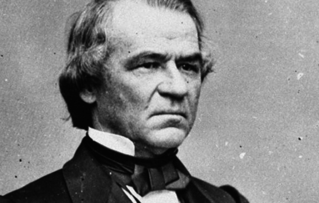 Johnson declares the end of reconstruction