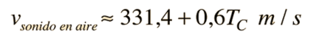 Se conoce la velocidad del sonido?