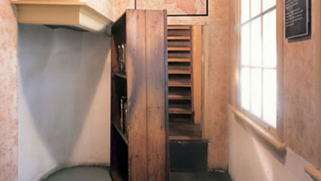 The entrance to the Annex has been concealed