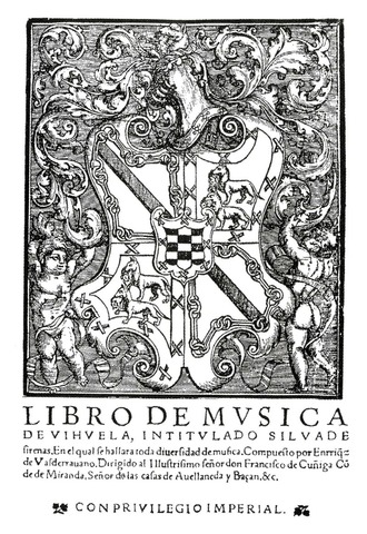 Libro de música de vihuela intitulado Silva de Sirenas, Enríquez de Valderrábano