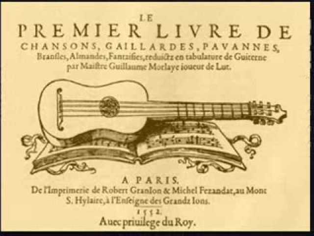 Los tres libros para Guitarra de G. Morlaye