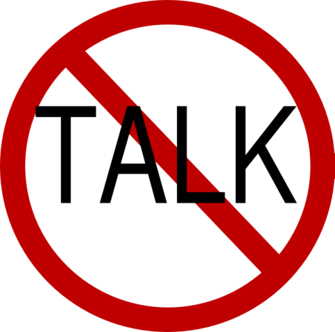 No talking.
