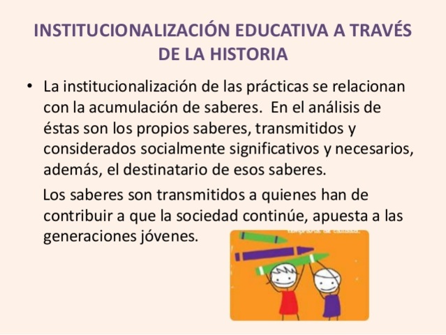 La institucionalización de la pedagogía