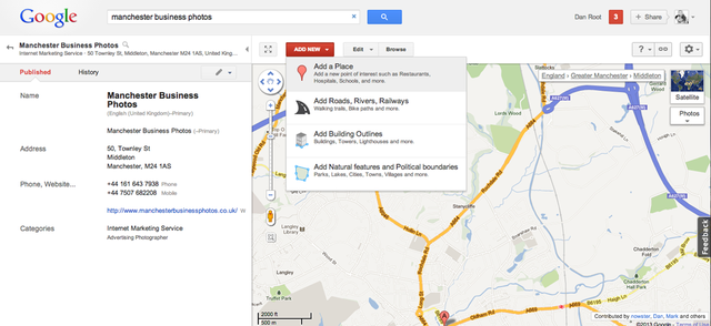 Uso Google Map Maker en la materia Tecnologías Educativas