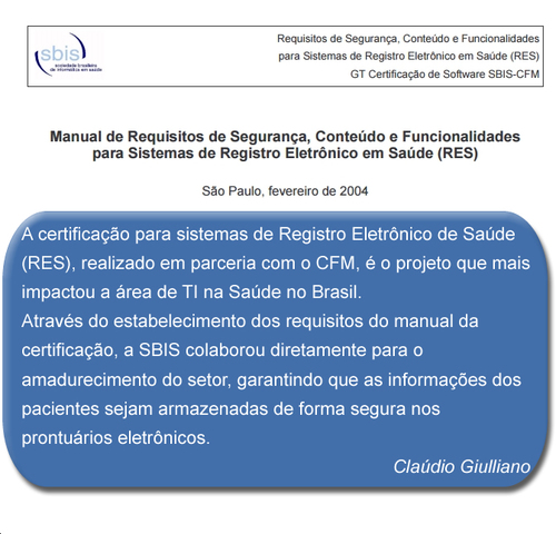 Manual de Certificação SBIS/CFM
