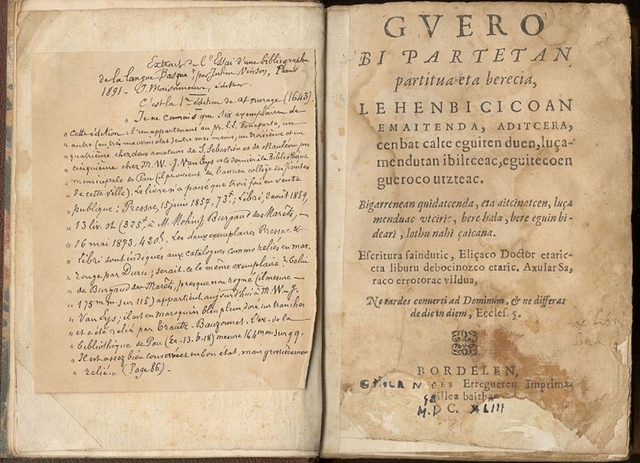 Lehen euskarazko liburua