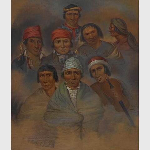 George Winter- Eight Potawantomi Natives
